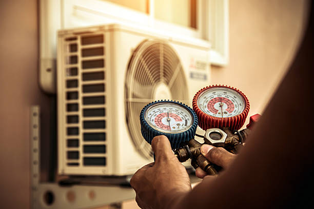 Professional Hvac technician working in Eden, WI